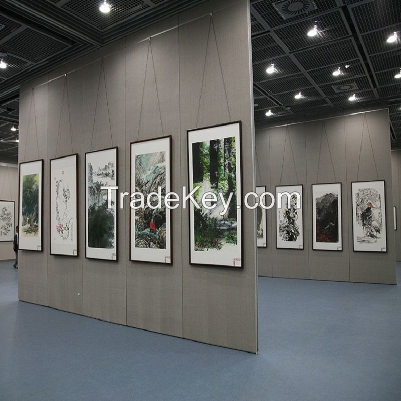 Movable Sliding Soundproof Room Divider Exhibition Acoustic Partition Wall