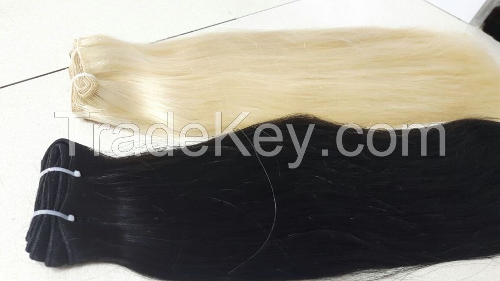 Weft Hair, Virgin Hai,100% human Hair