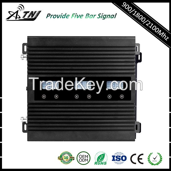 Tri  band repeater 2G+3G+4G High power with LCD intelligent display