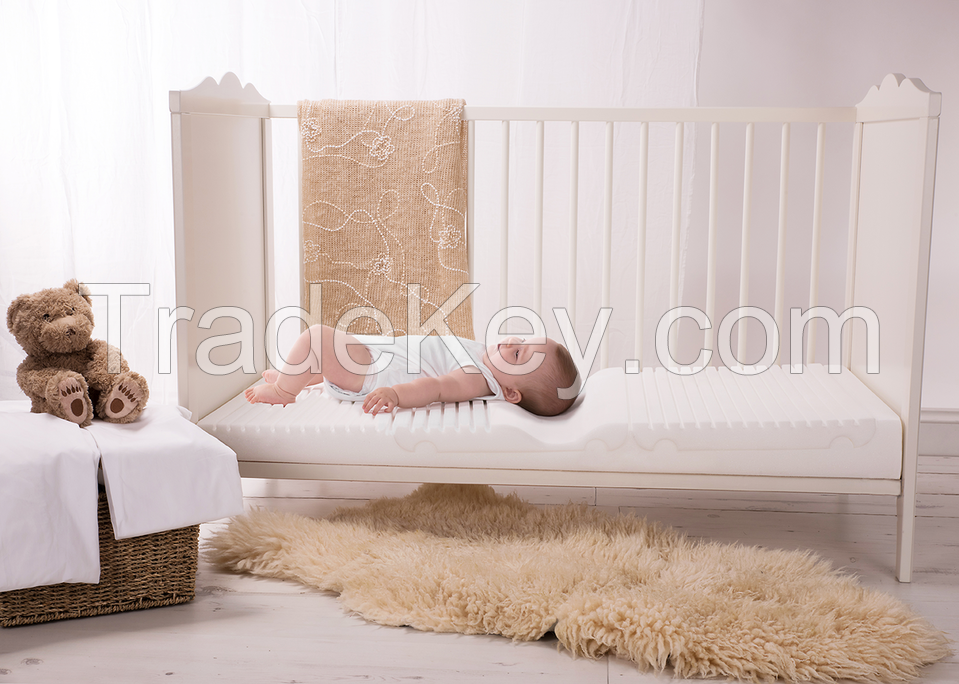 Flat Head SleepCurve Cot Mattress and 2 Sheets Pack 