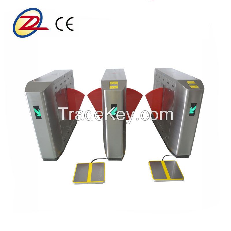 Automatic access control flap barrier gates with ESD system