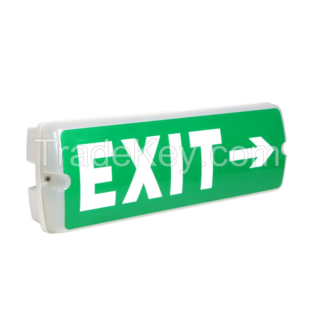 2017 4W LED double side battery backup SAA2293 fire emergency exit sign