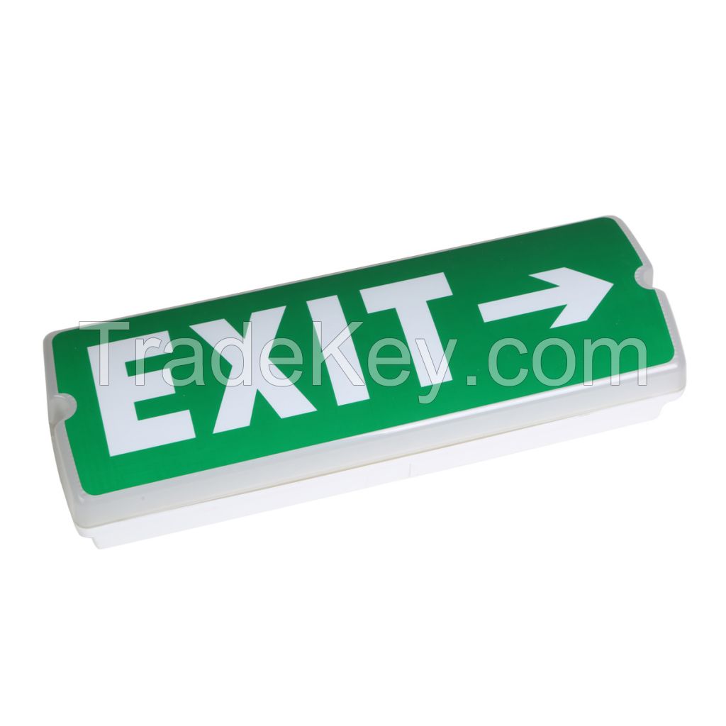 3W 5w 8W IP65 220V double side LED emergency exit sign light