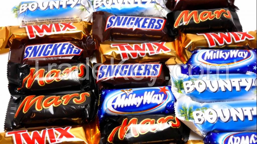 Snickers, Chocolate, Twix, Kitkat, Bounty,