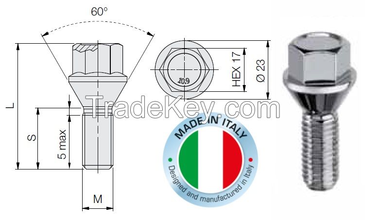 Wheel lug bolt