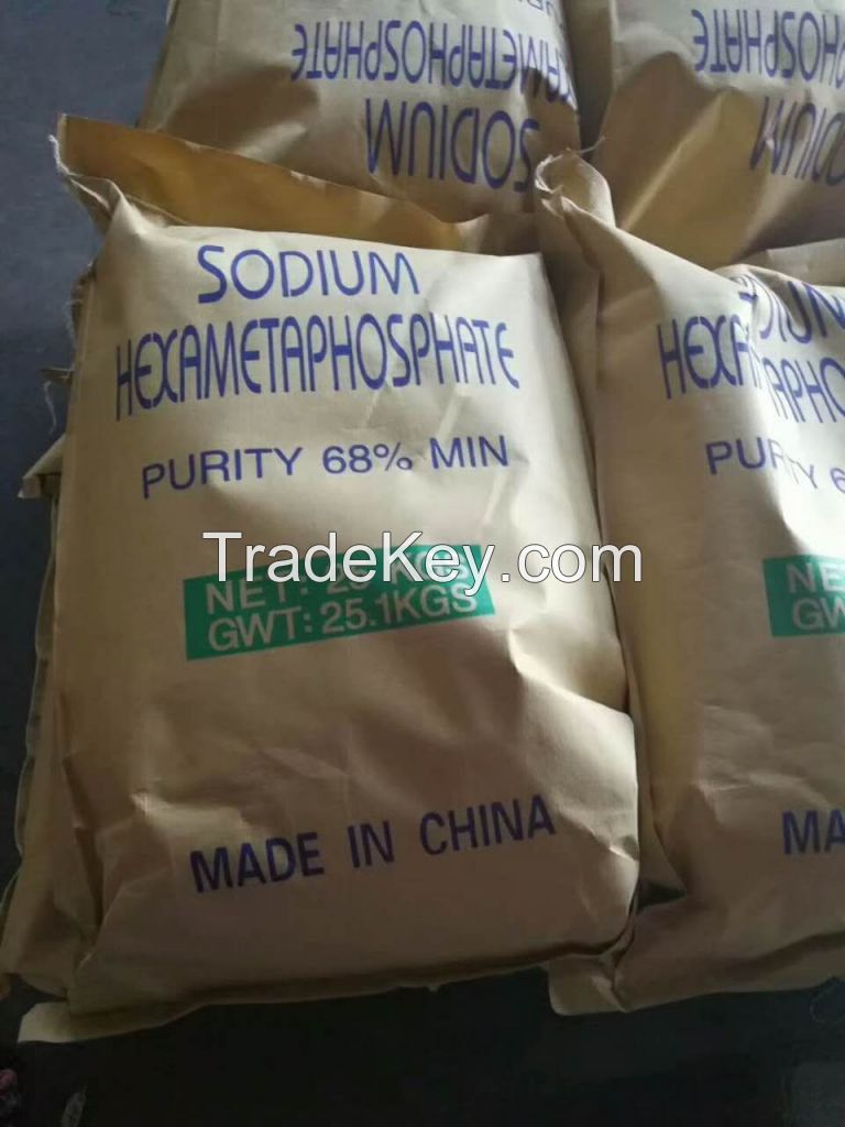 68% sodium hexametaphosphate industrial grade in China 