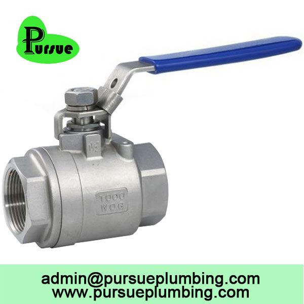 stainless steel 304 316 2 piece ball valve china supplier