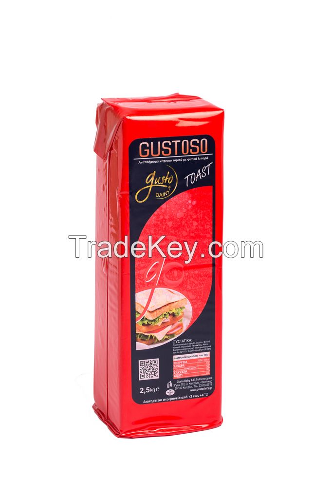 GUSTOSO CHEESE ANALOGUE FOR TOAST AND SANDWICHES - PIZZA