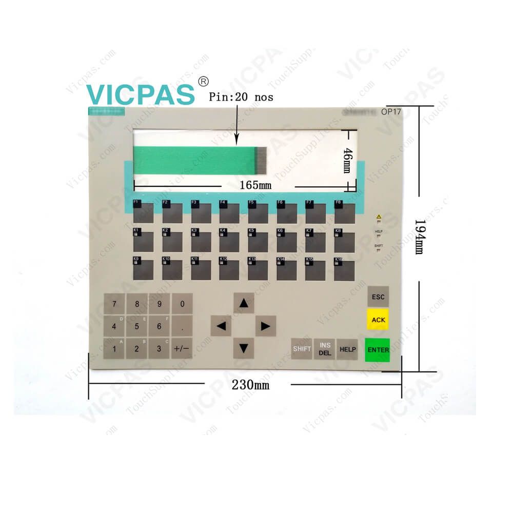 for Siemens Operator Panel OP7 OP15 OP17 OP25 OP27 Membrane Keypad Switch