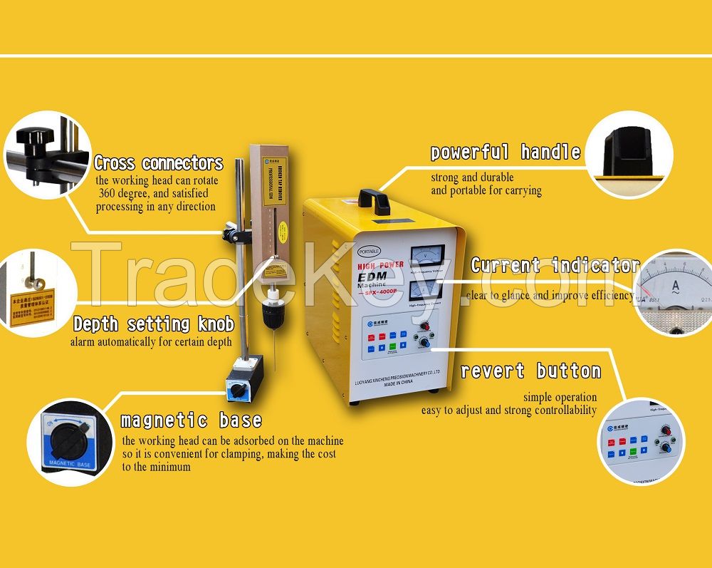 High Power Portable EDM SFX-4000B (3000w), Hole Drilling Machine, Broken Tap Remover