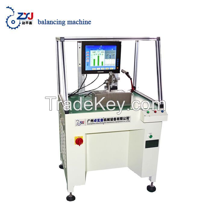 zhuoxuanjin soft grinding wheel testing machine rotor dynamic balancing machine