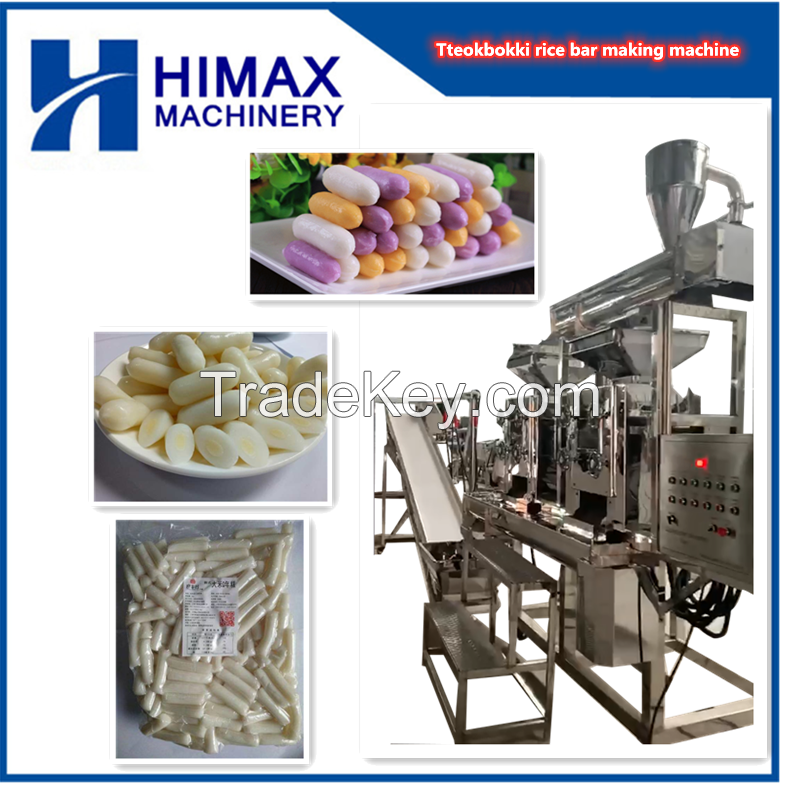 Spicy Korean Rice Cakes Tteokbokki/Topokki Ddukbokki/Ddeokbokki/Dukbokki Rice Cake Continuous Plant Machine with Large Capacity