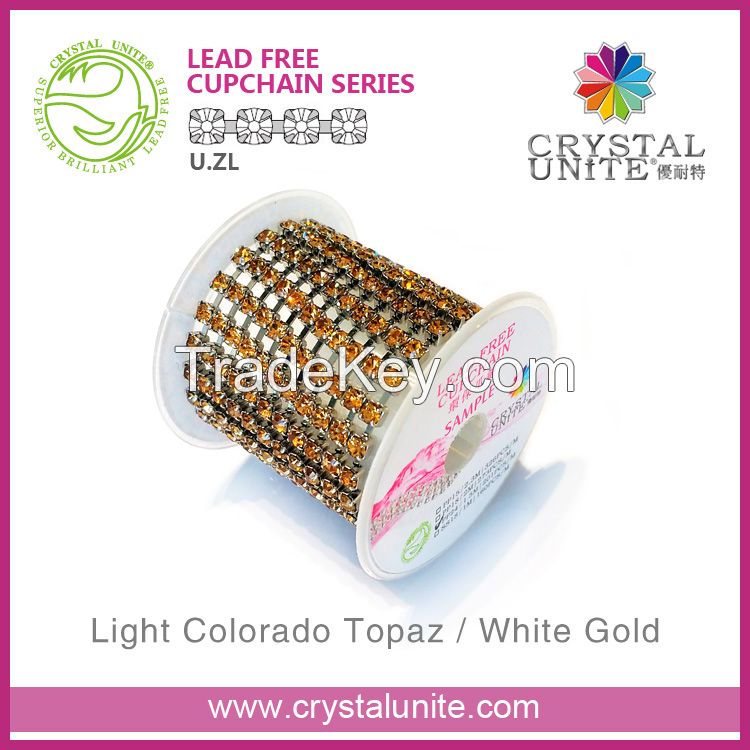 Crystal Unite rhinestone cup chain