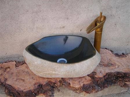 Dark River Stone Sink