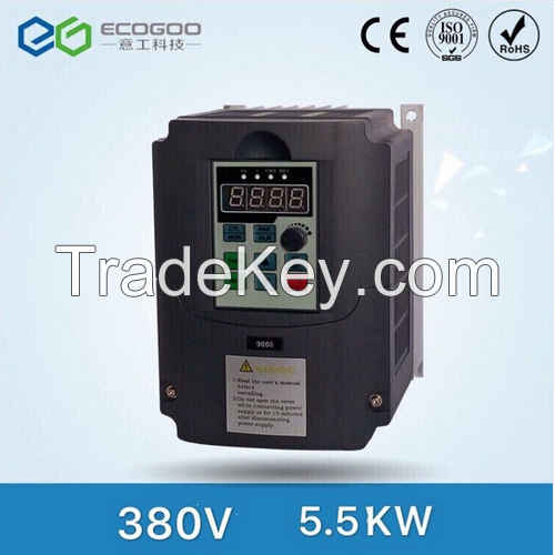 High Quality 380V 5.5kw 13A Frequency Drive Inverter CNC Driver CNC Spindle motor Speed control,Vector converter