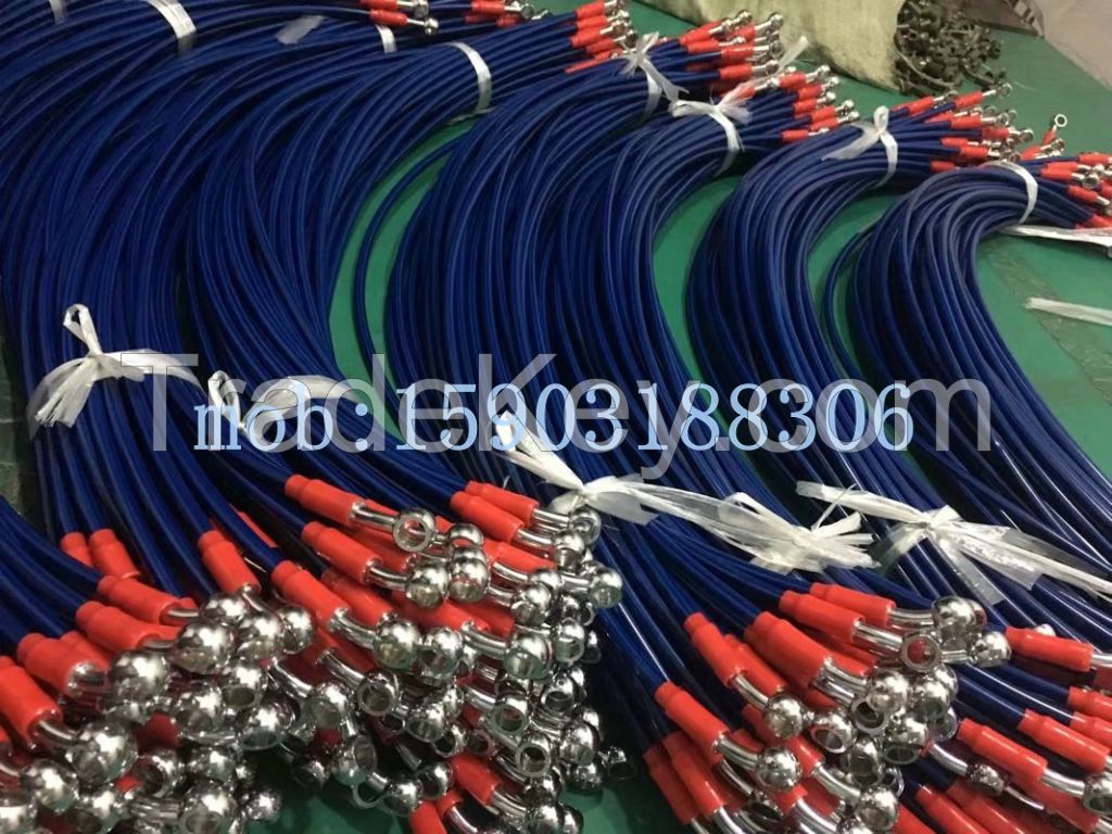 50cm-120cm Motorcycle Brake Hose Braided Steel Brake Clutch Oil Hose Line Pipe Fit ATV Dirt Pit Bike Car-Styling 5 Color Hot