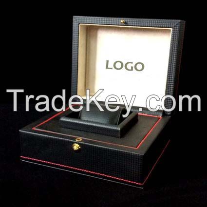 Wood Watch Box with PU cover