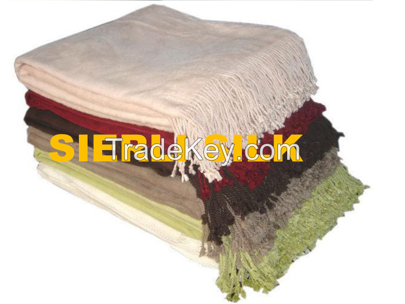 Bamboo throw , soft and comfortable bamboo throw ,bamboo firber throw 