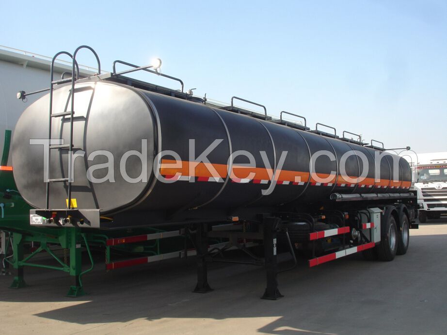 40 50 60 m3 Cbm 2 3 4 compartments Fuel Petrol Diesel Oil Tank Trailers with Q235 material