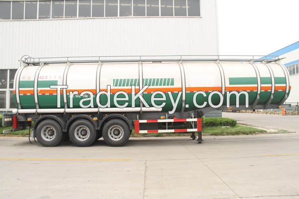40 50 60 m3 Cbm 2 3 4 compartments Fuel Petrol Diesel Oil Tank Trailers with Q235 material