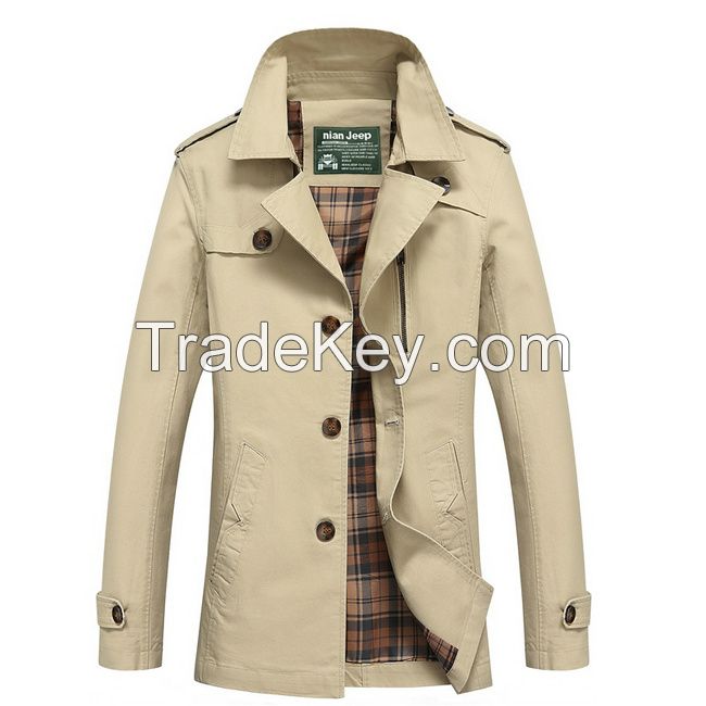 Brand Clothing Men's Jacket Cotton Coats M-5XL Size Multiple Color Outerwear Cheap Wholesale