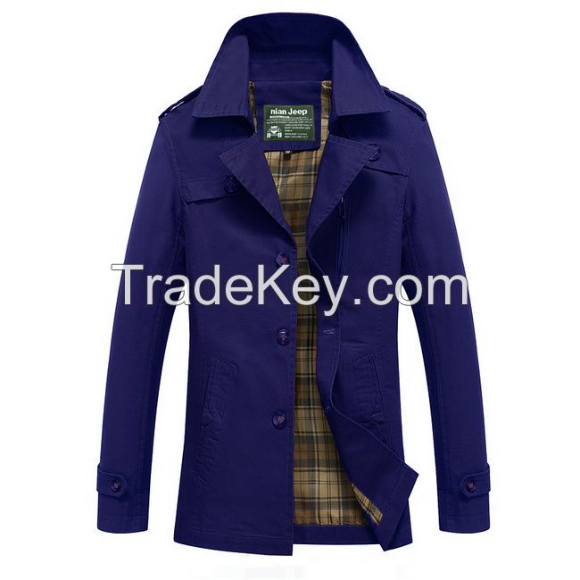 Brand Clothing Men's Jacket Cotton Coats M-5XL Size Multiple Color Outerwear Cheap Wholesale