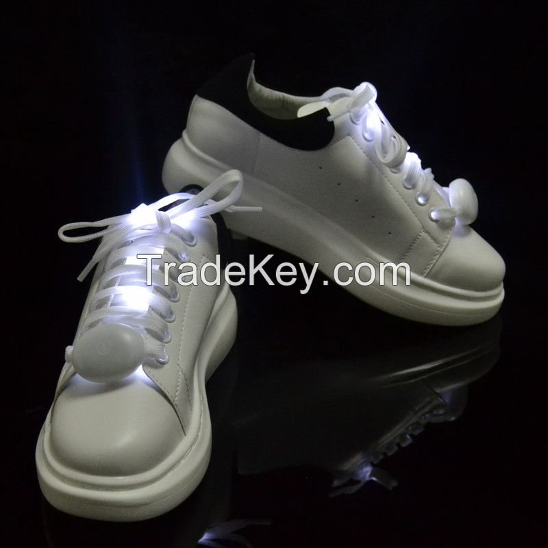 Christmas Gift LED Flashing Shoelaces Glow Shoe Laces for Running/Jogging/Walking/Danceing