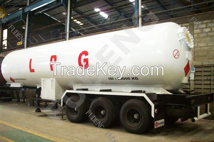 60000L 3 axle lpg gas tank trailer transport truck semi trailers for sale