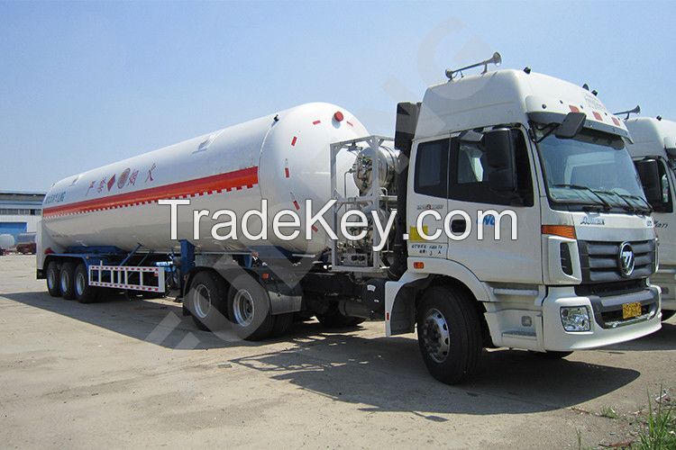 High quality 3 axle lng transport truck semi trailers for sale