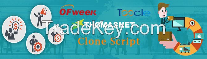 Thomasnet website clone, Ofweek clone script, toocle clone script php, B2B trading software