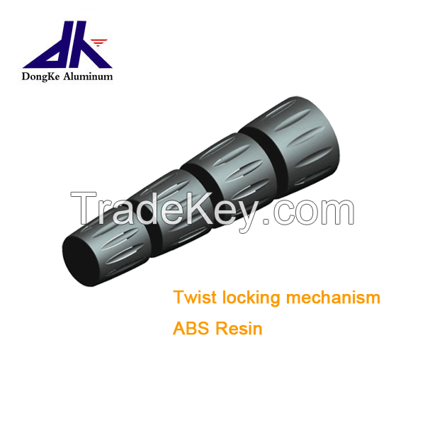 custom aluminum telescopic pole with twist lock