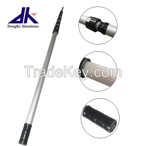 large diameter aluminum telescopic pole with spin lock