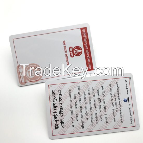 13.56Mhz HF CR80 RFID Blank Cards With Mifare 1K Chip