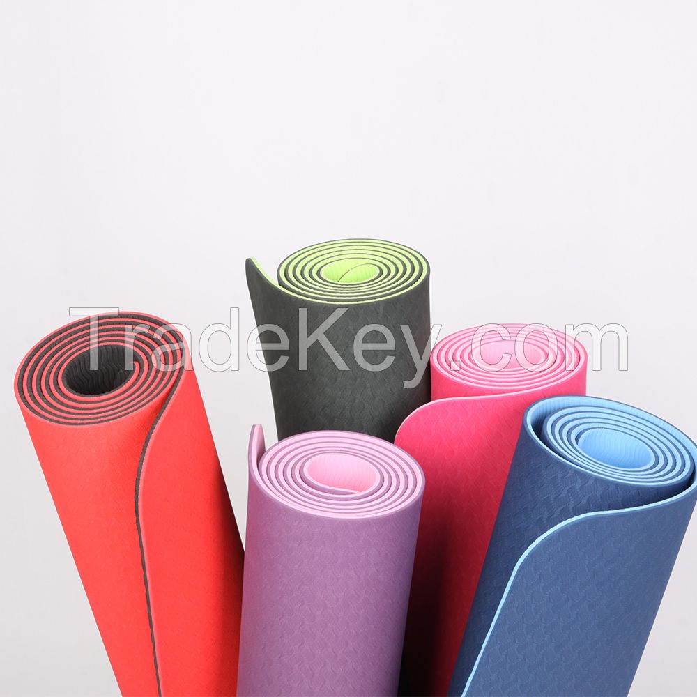 China factory eco friendly non-slip TPE/NBR yoga mat