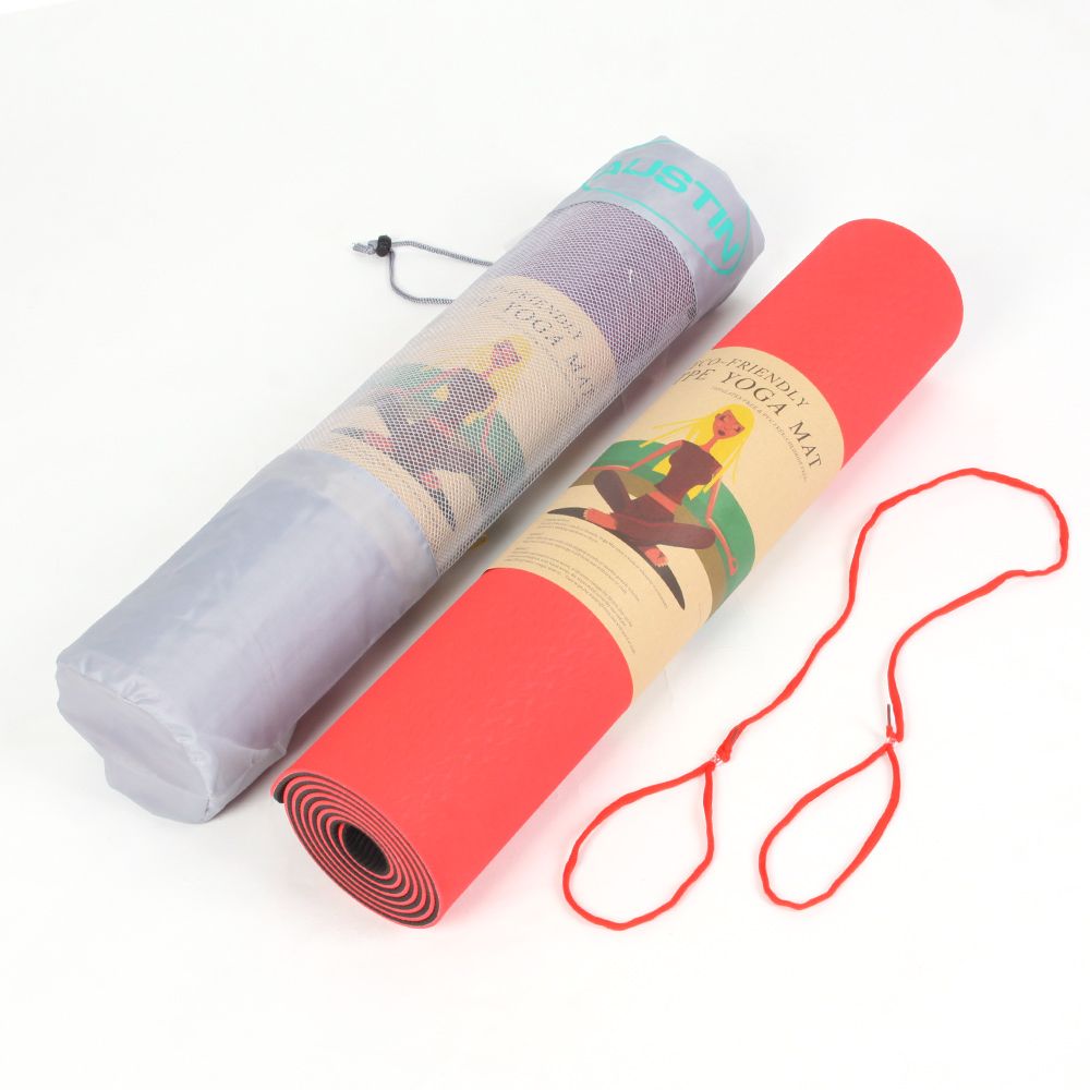 China supplier wholesale custom TPE yoga mat colorful eco friendly non-slip with private label