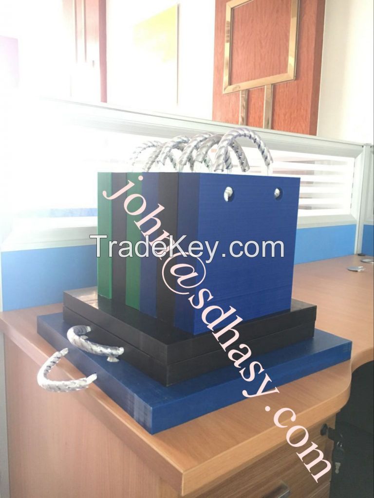 Factory direct sales engineering plastic crane outrigger pad/leg support pad