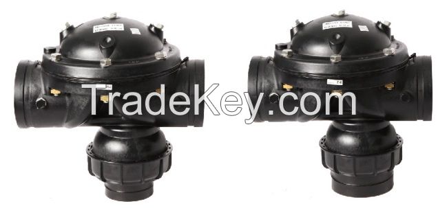 3-way hydraulic drive diaphragm control valves