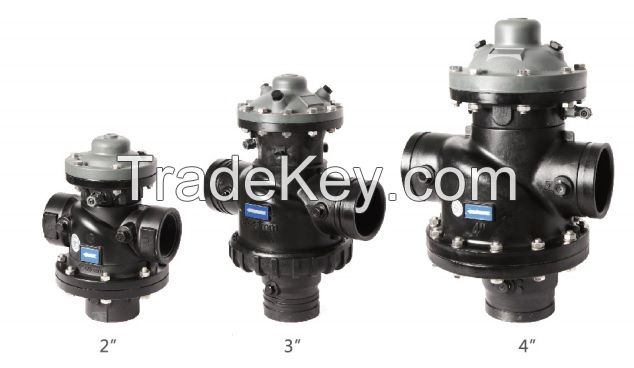 3-way hydraulic drive diaphragm control valves