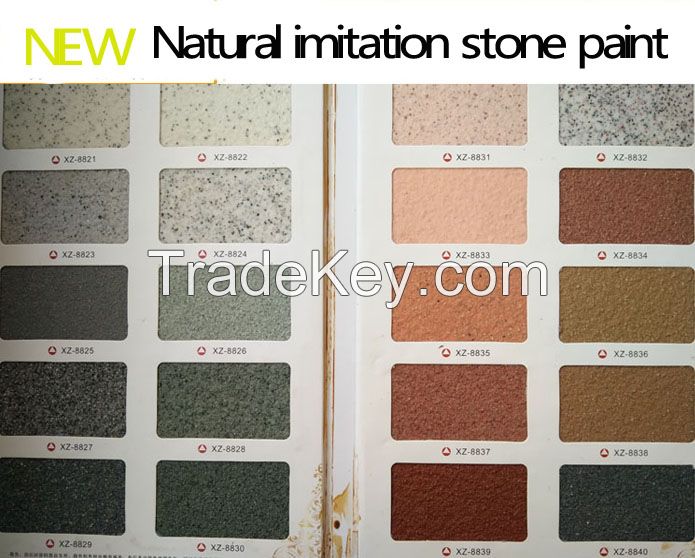 Textured artistic coating  natural colorful Building coating imitation stone wall paint