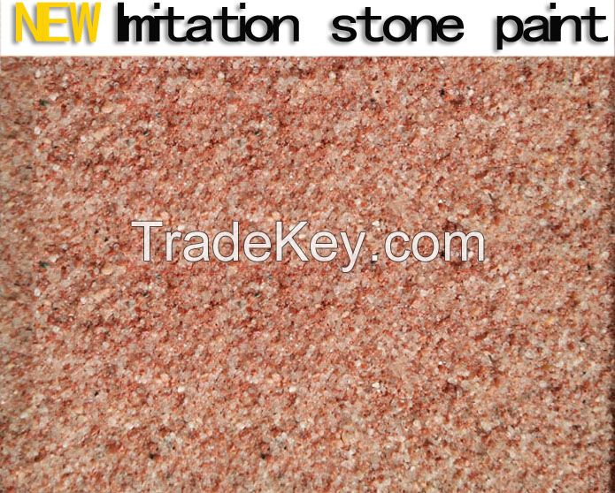 natural colorful Building coating imitation stone paint spraying decration material