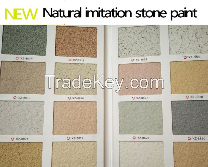 natural colorful Building coating imitation stone wall paint Wall spraying decration material