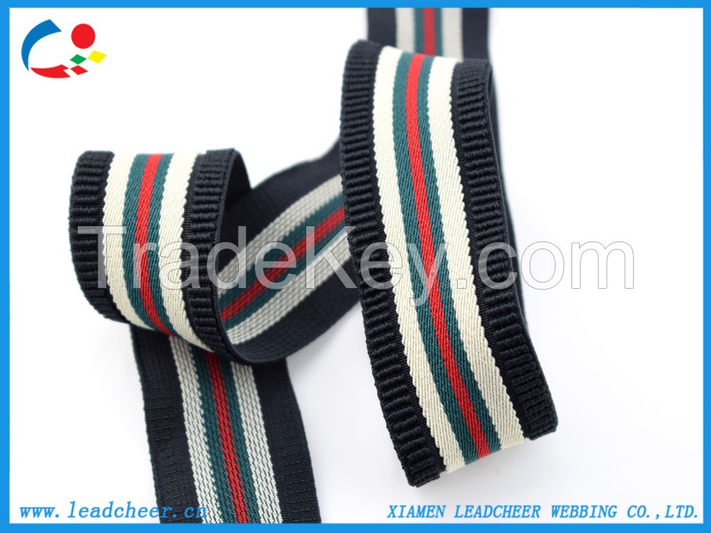 Polyester Colorful Custom Elastic Webbing for Sporting Support