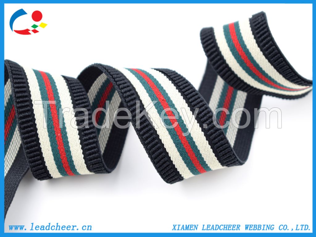 Polyester Colorful Custom Elastic Webbing for Sporting Support