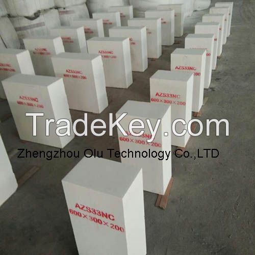 AZS33 fused cast refractories