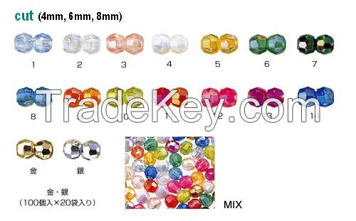 Japanese quality plastic round beads / direct from manufacturer