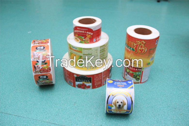 Die cut adhesive paper/vinyl/hologram sticker roll label 