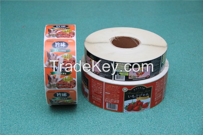 Die cut adhesive paper/vinyl/hologram sticker roll label 