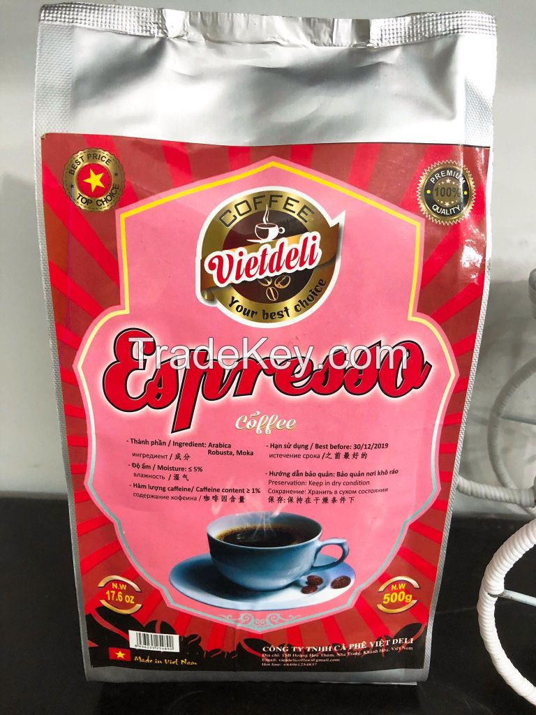 Sell ESPRESSO ROASTED COFFEE BEANS - Viet Deli Coffee Co., Ltd