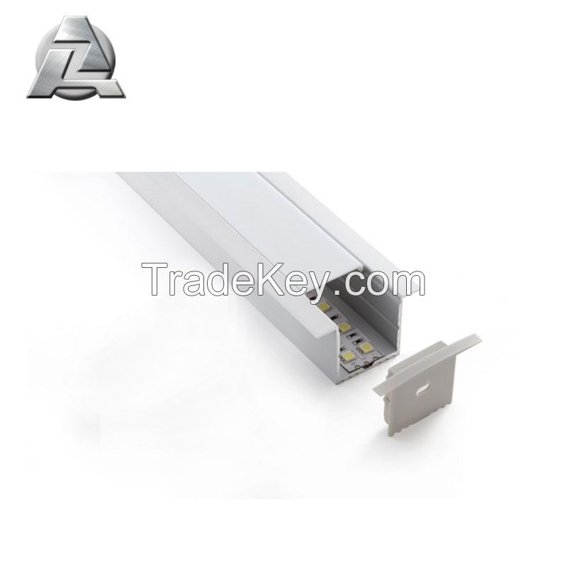 silver aluminum extrusion led profile with cover