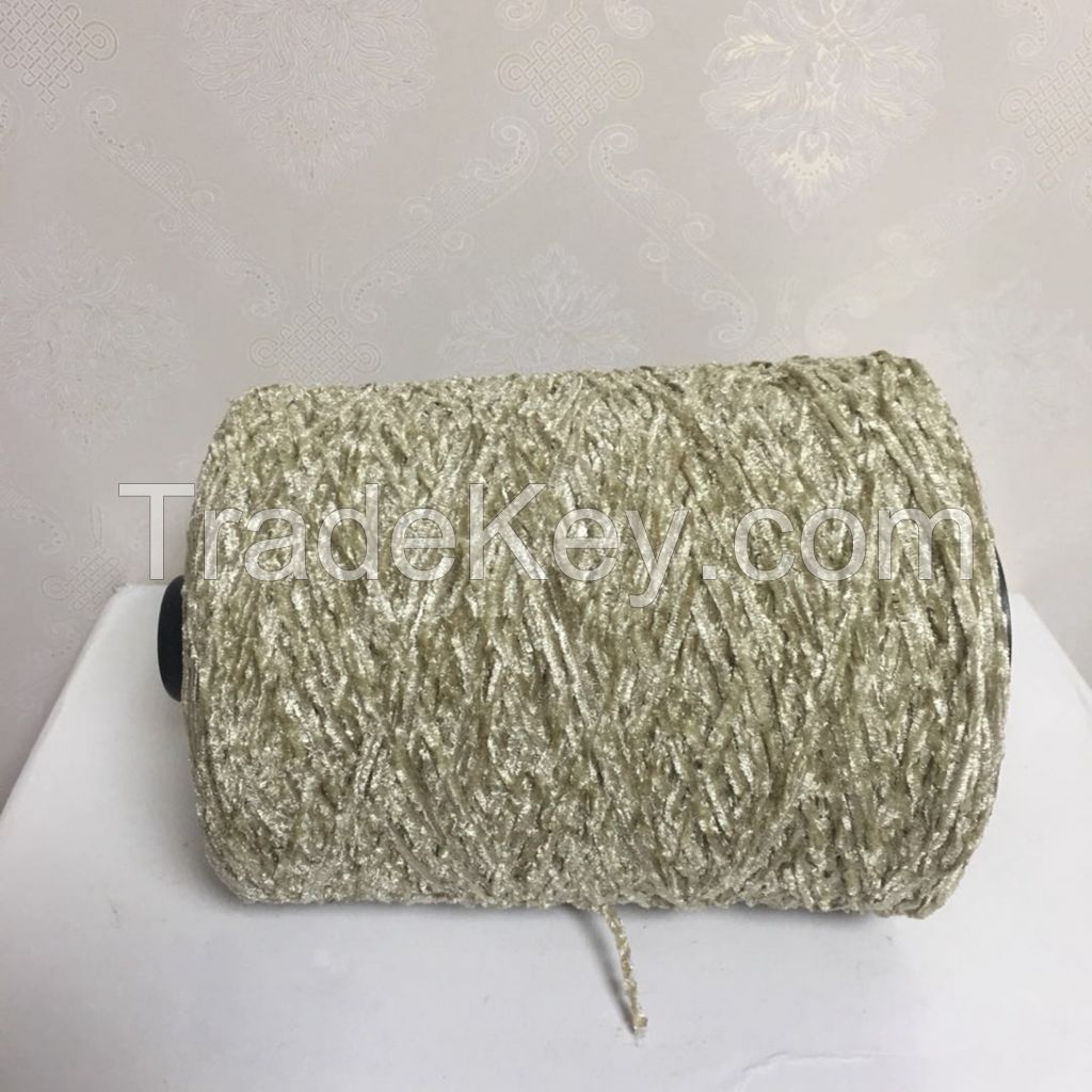 Factory High Quality Chenille Yarn Raw White And Dyed